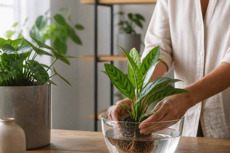 Tabela rápida sobre o tempo de imersão para rega de plantas em apartamento.